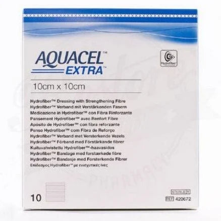 Wound Dressing - Aquacel Extra Hydrofiber by Convatec 6" x 6"
