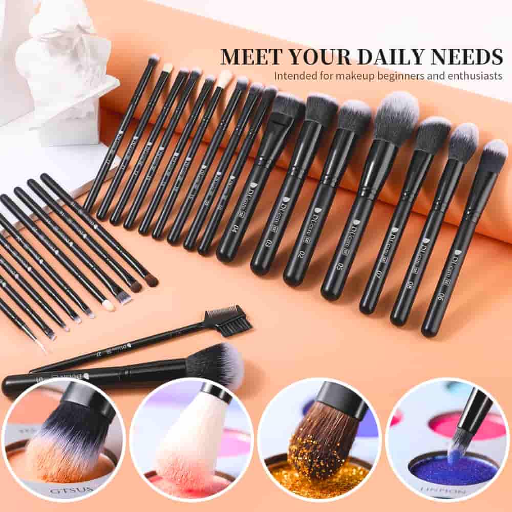 full makeup application brush set