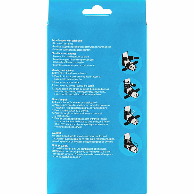 Ankle Support with Stabilizers One Size