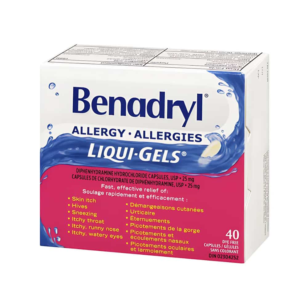 Allergy Medicine Liqui-Gels 25 mg, 40's