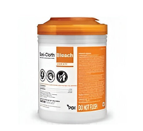 Sani-Cloth Bleach Germicidal Disposable Wipe, 6" x 10.5"- 75/Cannister