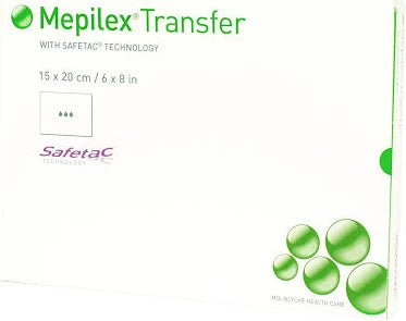 Mepilex Transfer Soft Silicone Exudate Transfer Dressing 15x20cm(6x8 in.)
