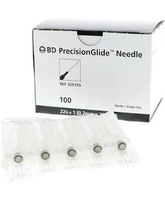 Needle Only (Sol-M), 22G x 1 in. (Black) - 100/Box