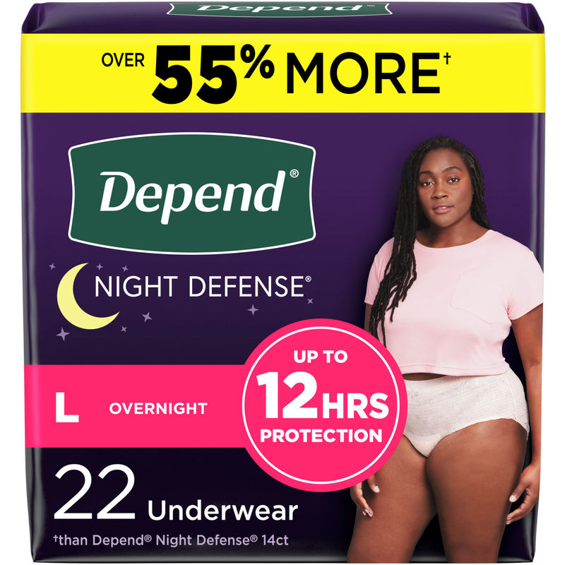 Overnight Blush Incontinence Underwear for Women – Large