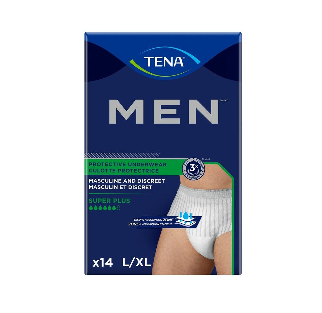 Men Protective Incontinence Underwear, Large/XLarge