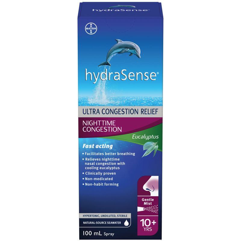 HydraSense Nighttime Nasal Spray with Eucalyptus – 100ml