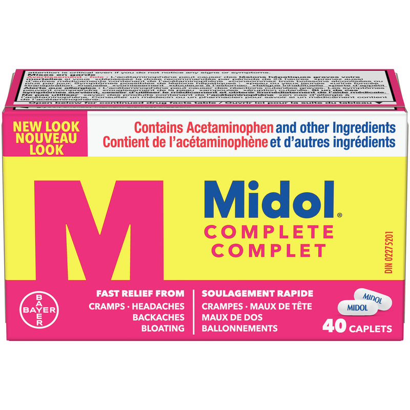 Midol Complete Fast Multi-Symptom Period Pain Caplets