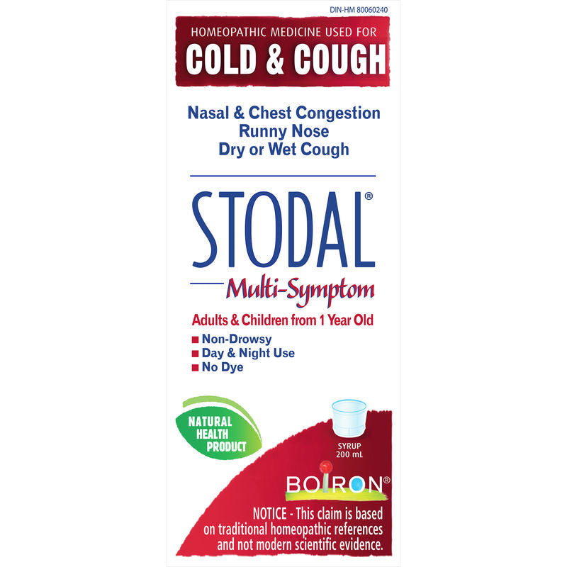 Stodal Cough & Cold Relief Syrup for Nasal and Chest Congestion