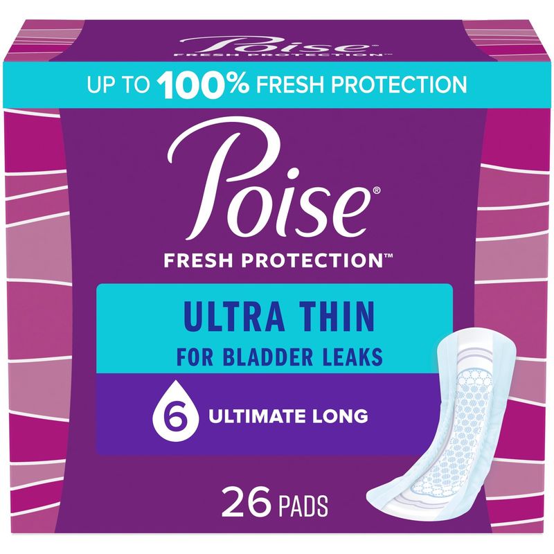 Poise Ultra Thin Postpartum Maximum Absorbency Long Pads