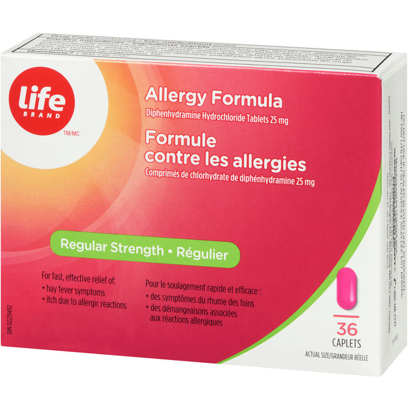 Allergy Formula Regular Strength - 36 caplets