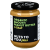Nuts To You: Organic Smooth Peanut Butter + Salt
