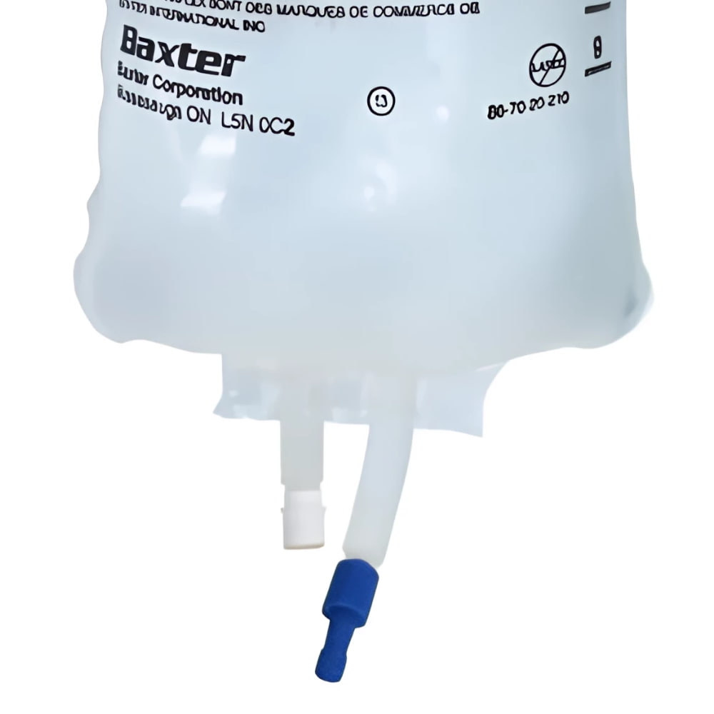 1000mL IV Saline Solution Baxter NaCl 0.9%