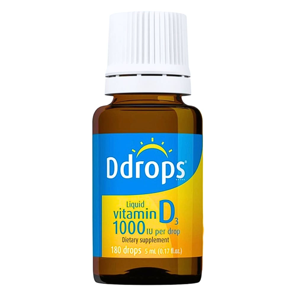 Ddrops for Adults Liquid Vitamin D3 - 1000IU - 180 Drops