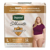 Depend Silhouette Incontinence Pants for Women - Maximum - Large - Pink - 12's