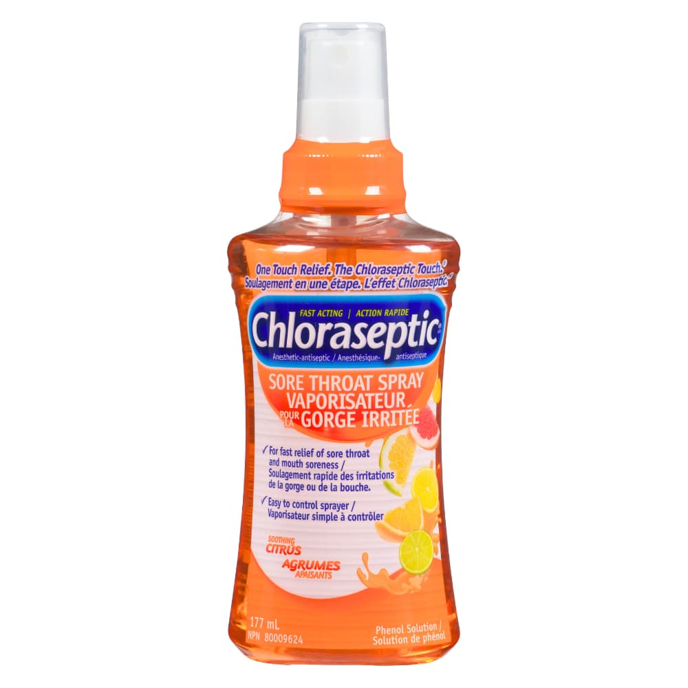 Chloraseptic Sore Throat Spray Soothing Citrus