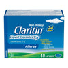 Claritin Liquid Capsules Allergy Medicine, Fast-Acting 24-Hour Non-Drowsy Relief 10 mg, 40 Capsules