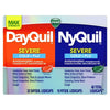 DayQuil Sinus Liquid Capsules + Vicks NyQuil Sinus Liquid Capsules, Total 48 Count