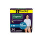 Depend Fresh Protection Night Defense Incontinence Underwear for Men - Overnight - Small/Medium - Grey - 26s