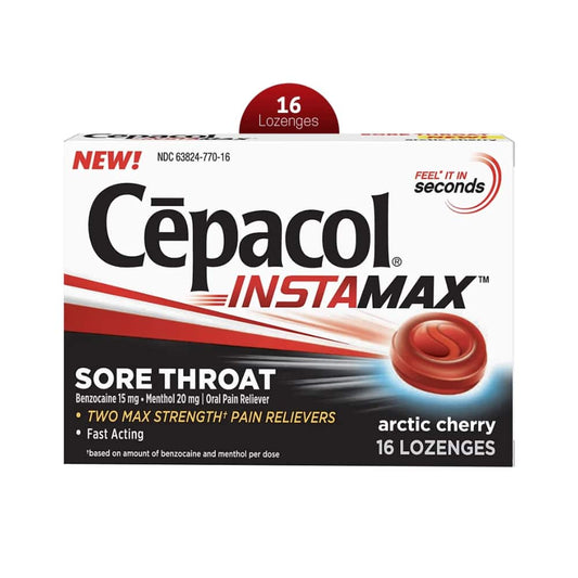 Cepacol InstaMax Sore Throat Lozenge - Arctic Cherry - 12s