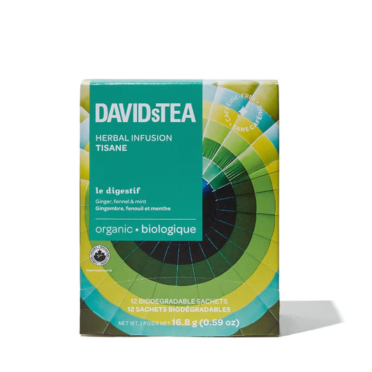 DAVIDsTEA Herbal Infusion Tisane - Le Digestif - 12's