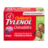 Children's Medicine, Fever & Pain, Chewable Tablets, Grape