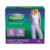 Depend Night Defense Adult Overnight Incontinence Underwear for Women - Blush - Small - 16 Count