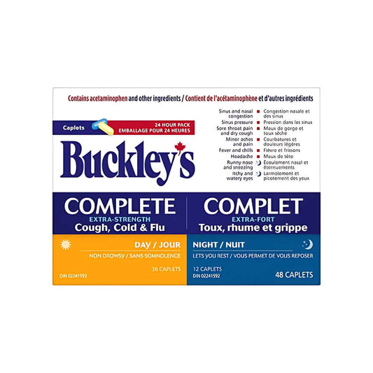 Buckley's Complete Extra Strength Cough, Cold & Flu Day/Night Caplets - 48's