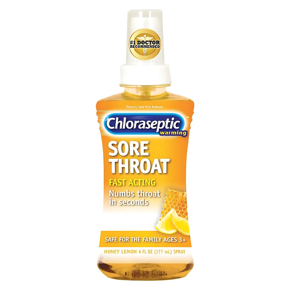 Chloraseptic Warming Sore Throat Spray Honey Lemon
