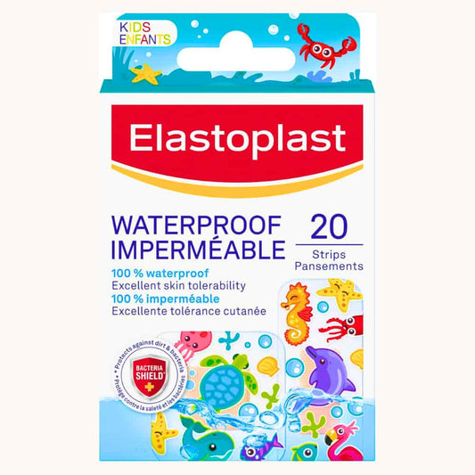 Elastoplast Sensitive Kids Adhesive Bandages, 20 Assorted Shapes