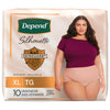 Depend Silhouette Incontinence Pants for Women - Maximum - Extra Large - Pink - 10's