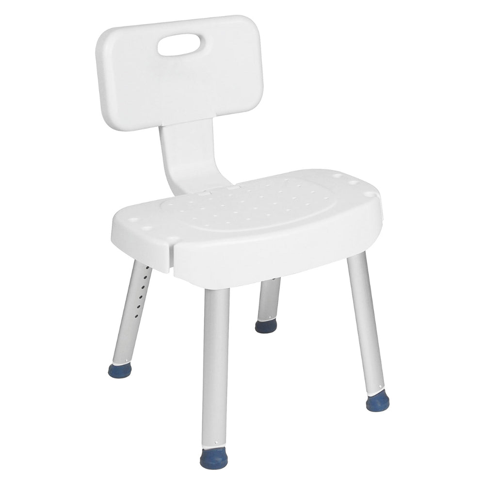 Drive Medical Bathroom Safety Shower Chair with Folding Back