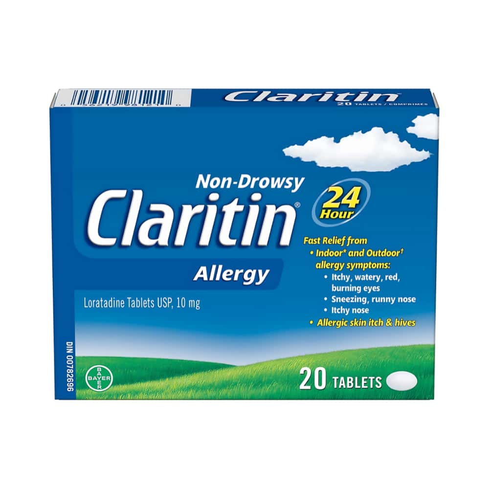 Claritin Allergy Medicine, 24-Hour Non-Drowsy Relief 10 mg, 20 Tablets