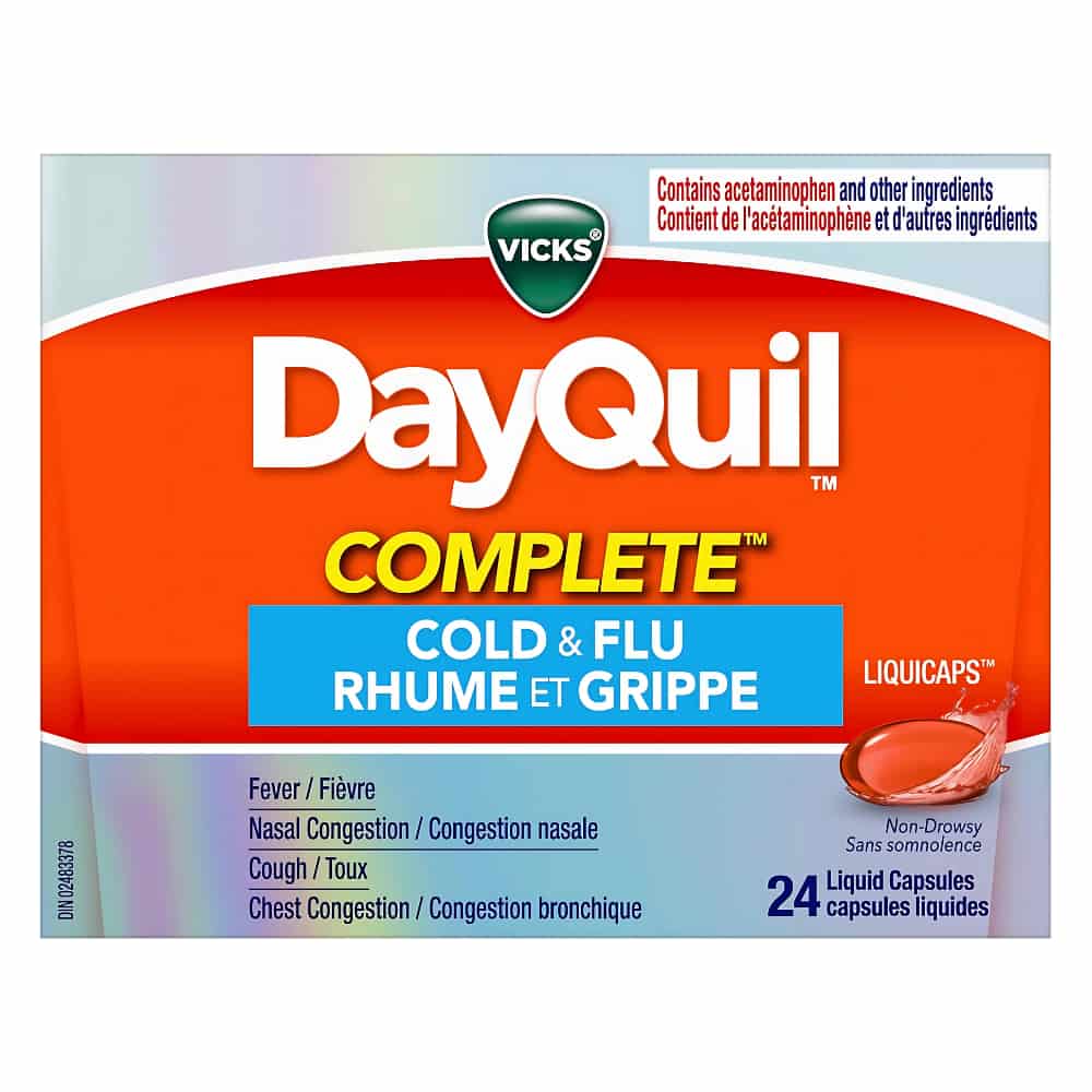 DayQuil COMPLETE Cold & Flu Daytime Relief, 24 LiquiCaps