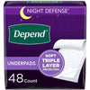 Depend Night Defense Underpads - Overnight - 48's