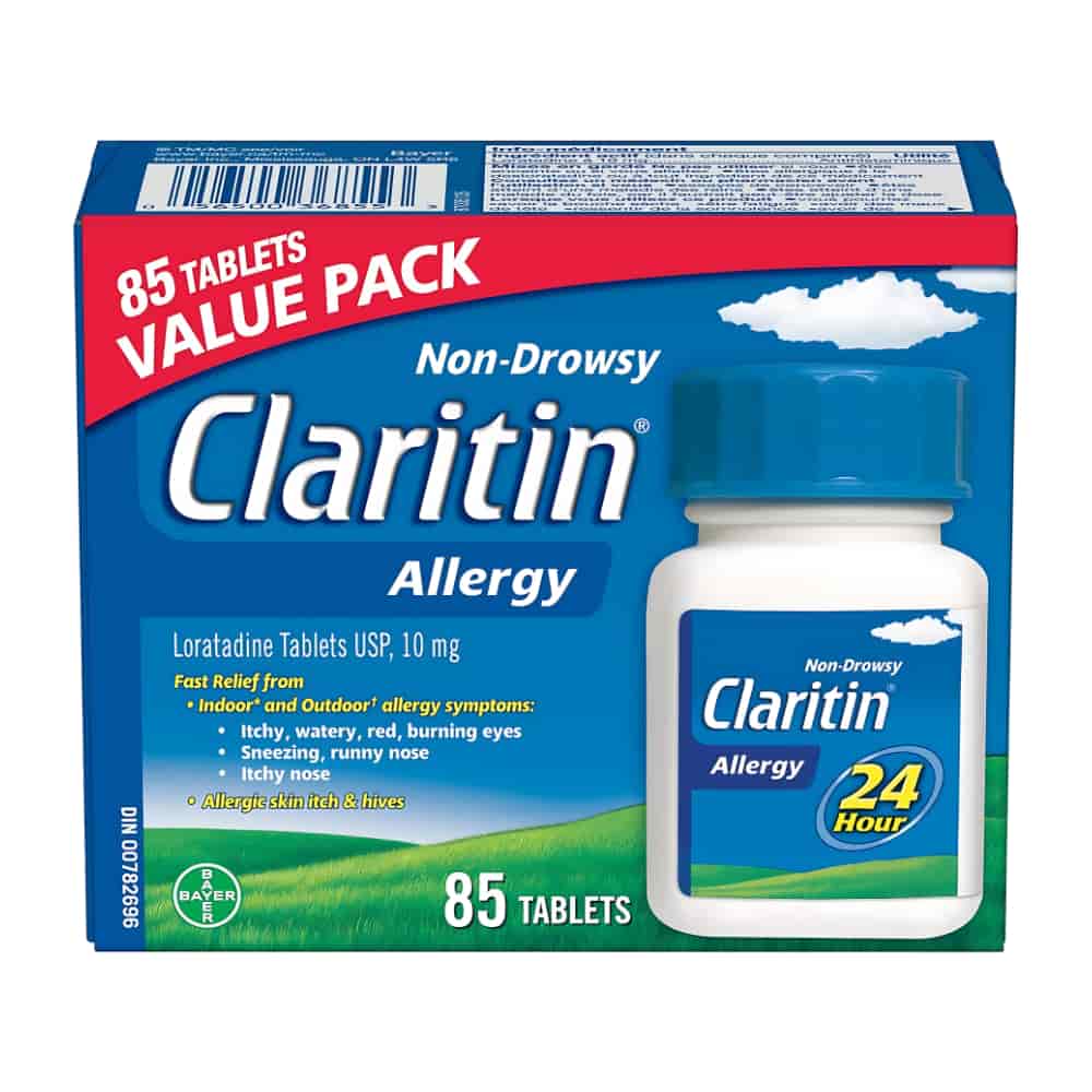 Claritin Allergy Medicine, 24-Hour Non-Drowsy Relief 10 mg, Value Pack, 85 Tablets