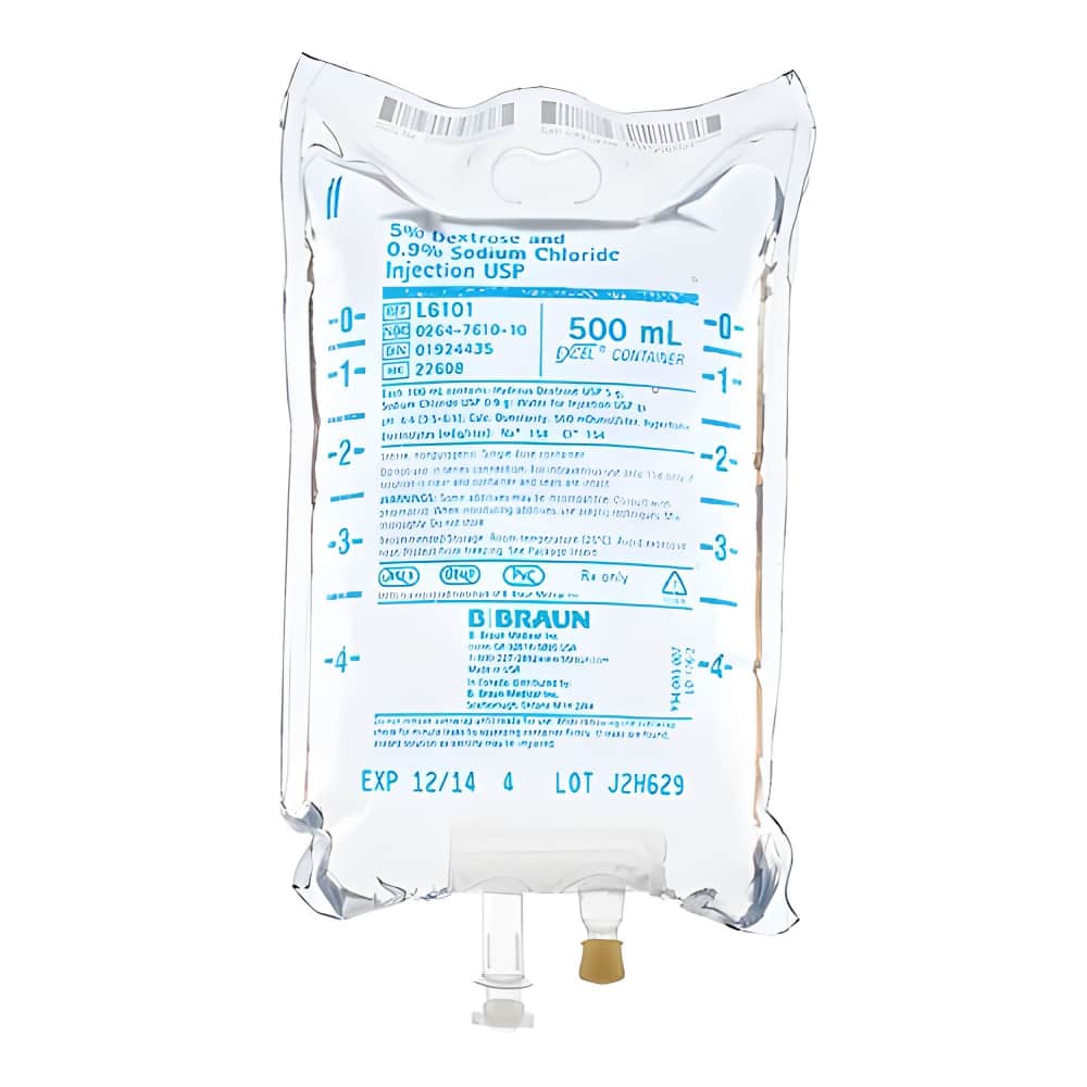 500ml Sodium Chloride 0.9% - Pack per 5
