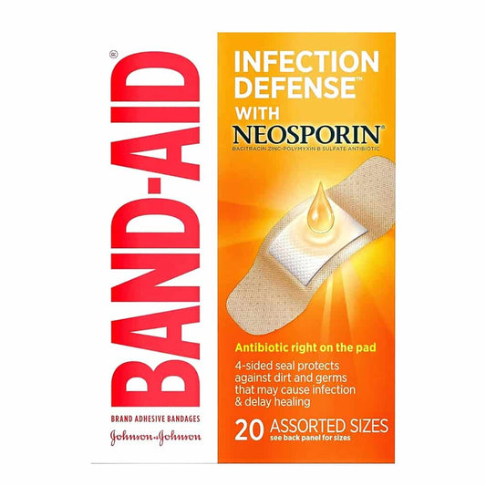 Adhesive Bandages Plus Antibiotics 20 ea