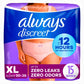 Discreet, Postpartum Incontinence Underwear, Maximum, 15 Underwear