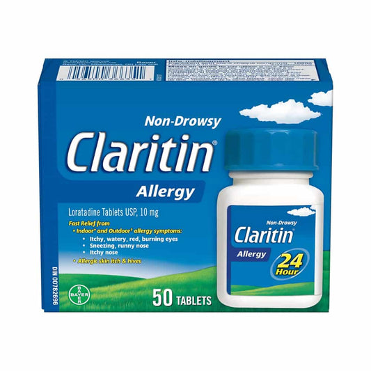 Claritin Rapid Dissolve Allergy Medicine, 24-Hour Non-Drowsy Relief 10 mg, 50 Tablets