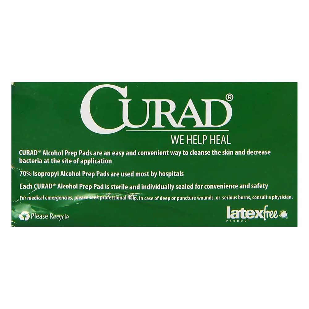 Curad Alcohol Prep Pads 200 Ea