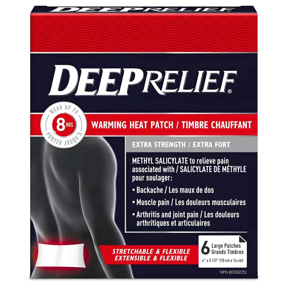 Deep Relief Extra Strength Warming Heat Pain Relief Patch - 6s