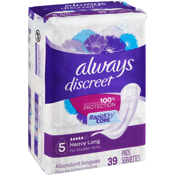 Always Discreet Pads Maximum Long Length Pads - 39s