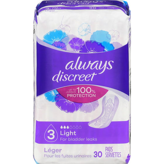 Always Discreet Liners Ultra Thin Regular Length - 30s