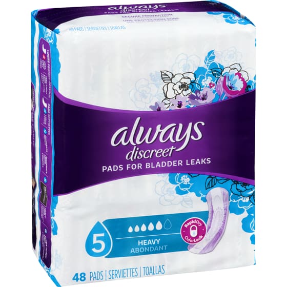 Always Discreet Pads Maximum Regular Length - 48s