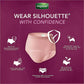 Depend Silhouette Adult Incontinence Underwear for Women - Pink/Black/Berry - Maximum Absorbency - Large/12 Count