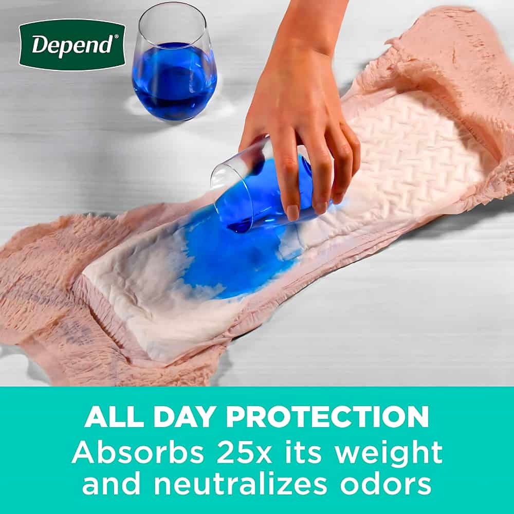 Depend Fresh Protection Adult Incontinence Underwear for Women - Blush - Maximum - Medium - 30 Count