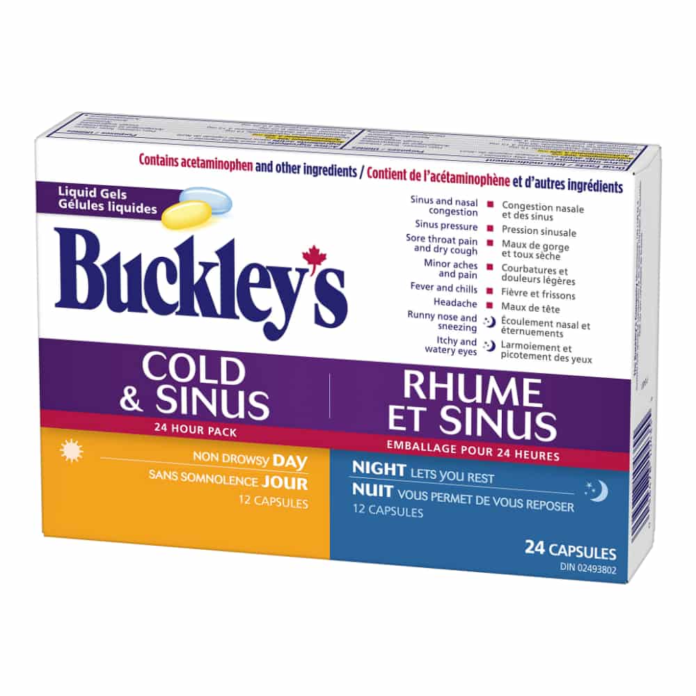 Buckley's Cold & Sinus Day/Night Liquid Gel Capsules - 24's