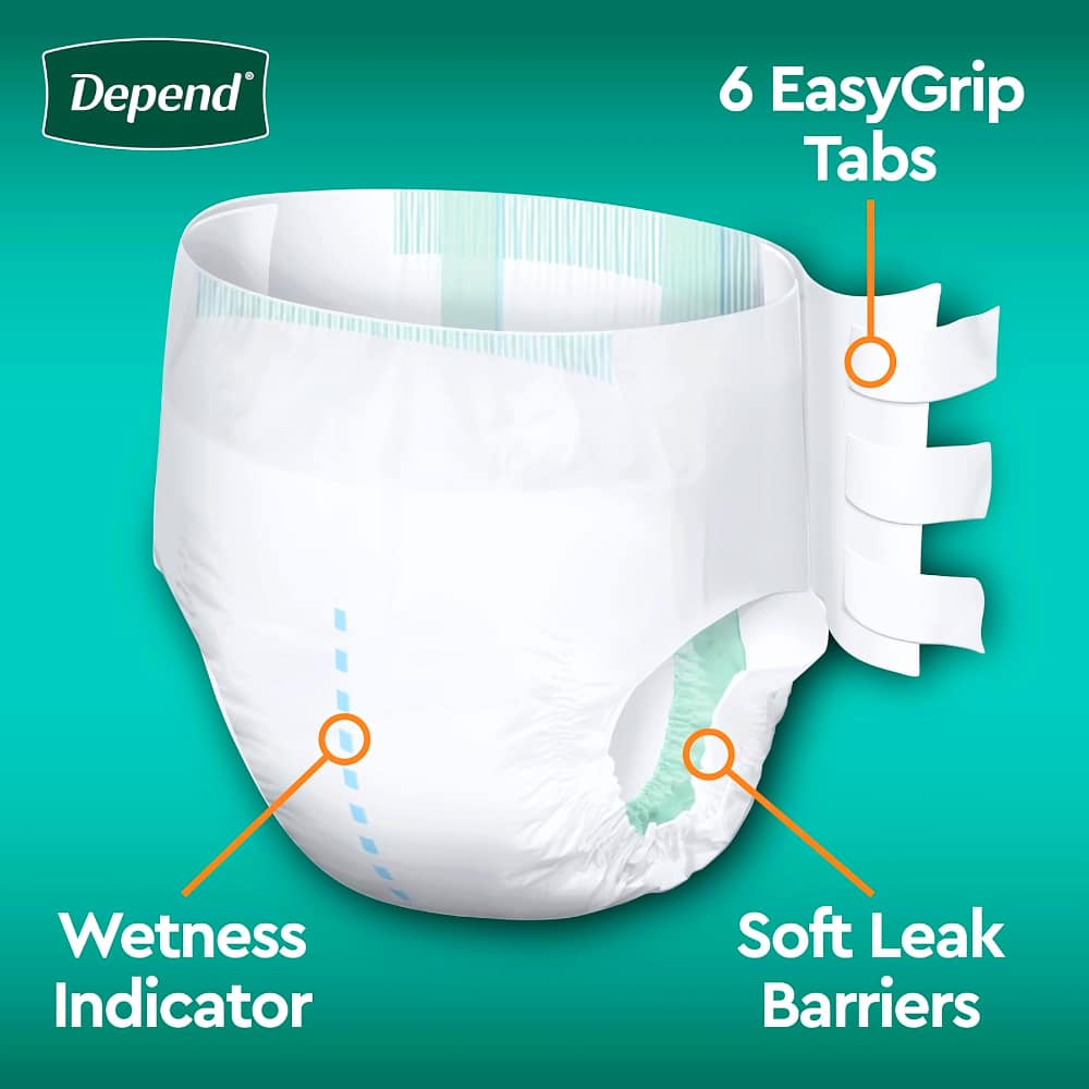 Depend Fresh Protection Unisex Incontinence Briefs - Maximum - Small/Medium - 20's