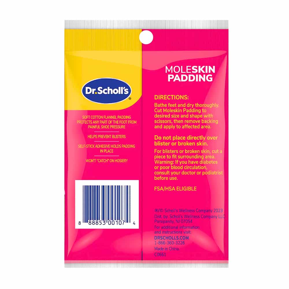 Dr. Scholl's  Extra soft Moleskin Padding