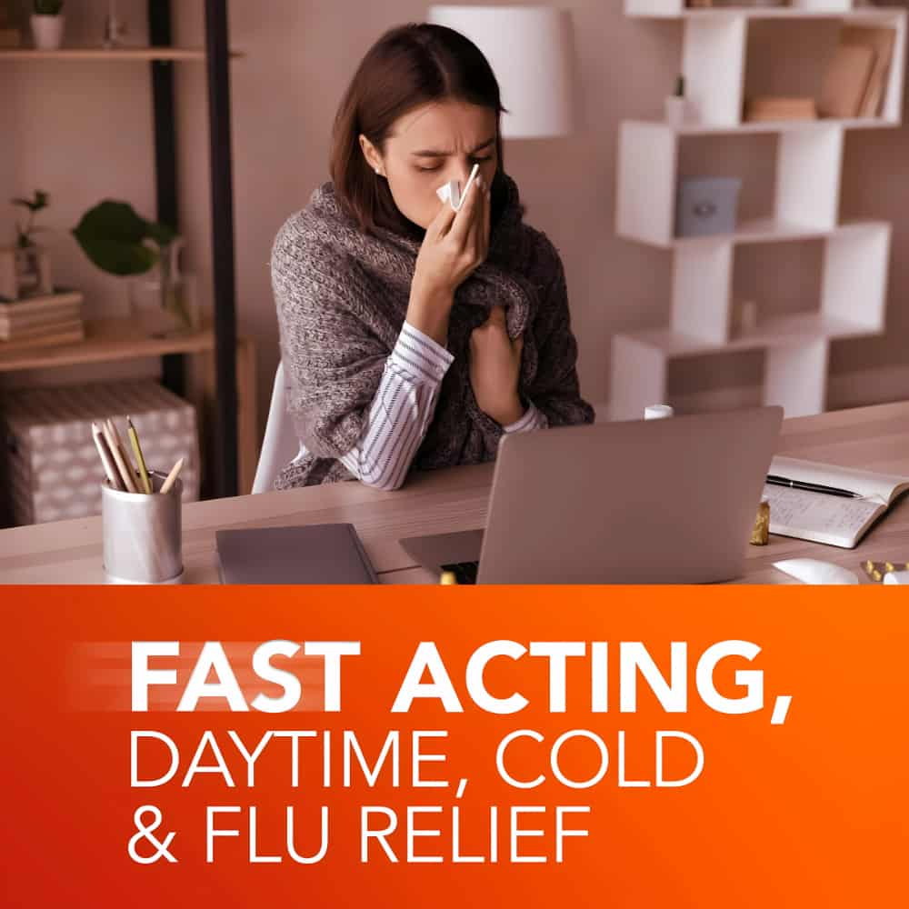DayQuil Cold & Flu Multi-Symptom Relief Liquid Capsules + Vicks NyQuil Cold & Flu Multi-Symptom Relief Liquid Capsules, Total 24 Count